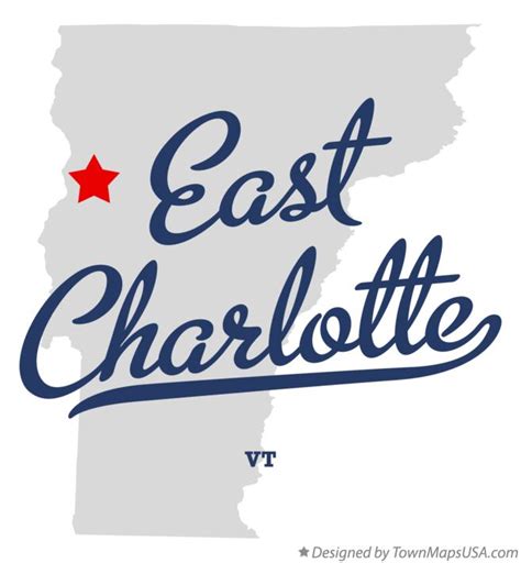 Map of East Charlotte, VT, Vermont