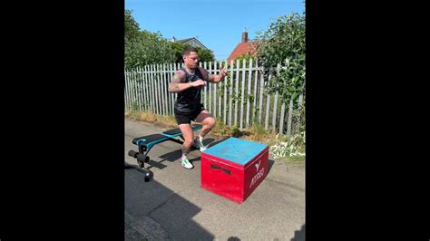 Seated Single Leg Box Jump Youtube