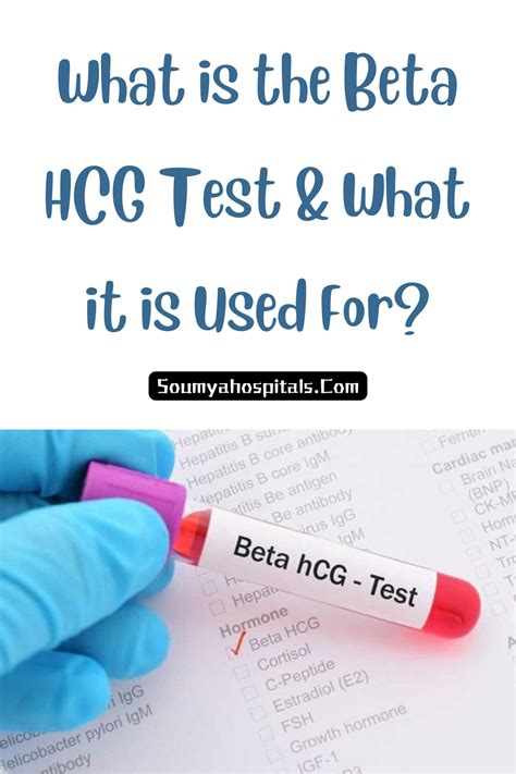 Beta HCG Test For Pregnancy In First Trimester Soumyahospitals