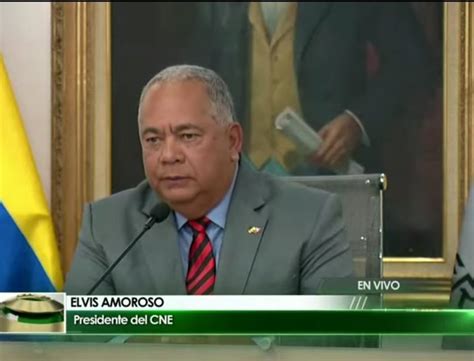 Cne Anuncia El Cronograma Electoral Para Las Presidenciales