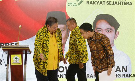 Caritau Partai Golkar Resmi Usung Gibran Cawapres Prabowo