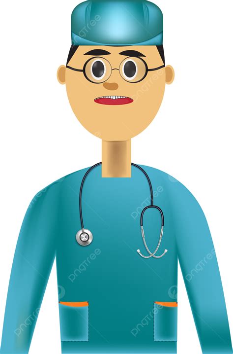 Dibujos Animados Doctore Usar Vidrio Modelo D Png Doctora Enfermera