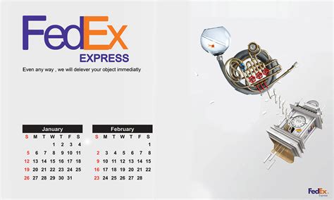 FedEx Express calendar :: Behance