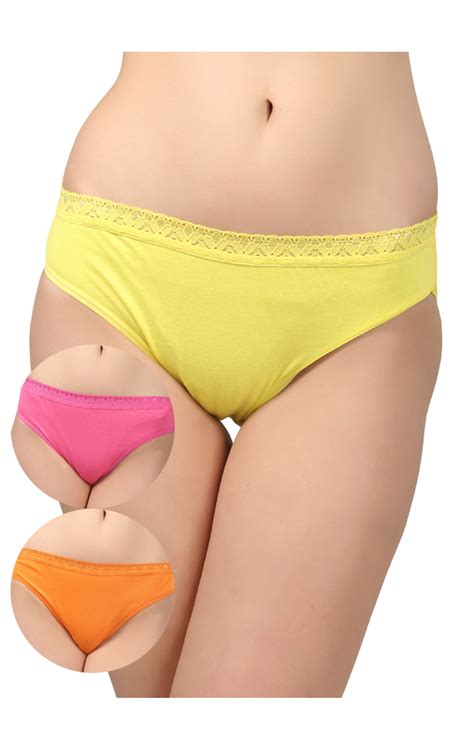 Bodycare Pack Of Bikini Style Cotton Briefs In Assorted Colors With