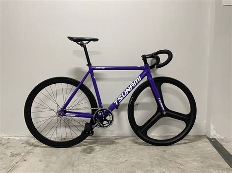 NEW Tsunami Smn 100 Fixed Gear Fixie Bicycle Bike Snm100 Purple Drop