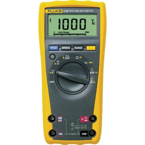 Fluke 179 Digital Multimeter 6000 Count DMM Backlight Temperature ...