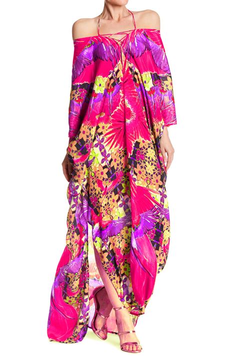 Caftan Cover Up { V Neck Kaftan Dress } {pink Kaftan} Loungewear Silk Kaftan Shahida Parides