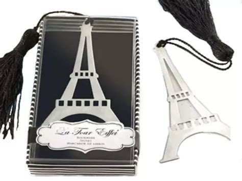 Recuerdo 50 Separadores Libros Torre Eiffel Boda Xv Original Envío gratis