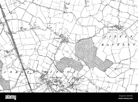 Map Of Huntingdonshire Os Map Name 014 Sw Ordnance Survey 1889 1892