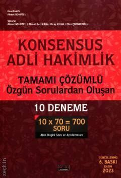 Konsensus Adli Hakimlik 10 Deneme Ahmet Nohutçu Kitap