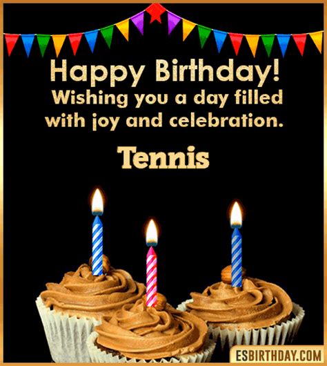 Happy Birthday Tennis  🎂 Images Animated Wishes【28 S】