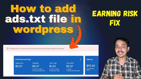 Ads Txt File AdSense WordPress How To Fix Ads Txt In WordPress