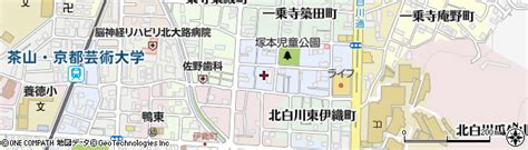 京都府京都市左京区一乗寺塚本町の地図 住所一覧検索｜地図マピオン