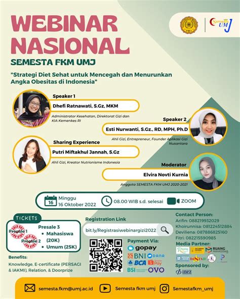 Webinar Kesehatan Nasional Gizi Semesta Fakultas Kesehatan