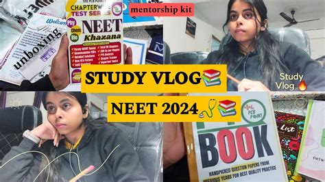 Study Vlog Neet Unboxing Pcb Mentorship Kit Neet