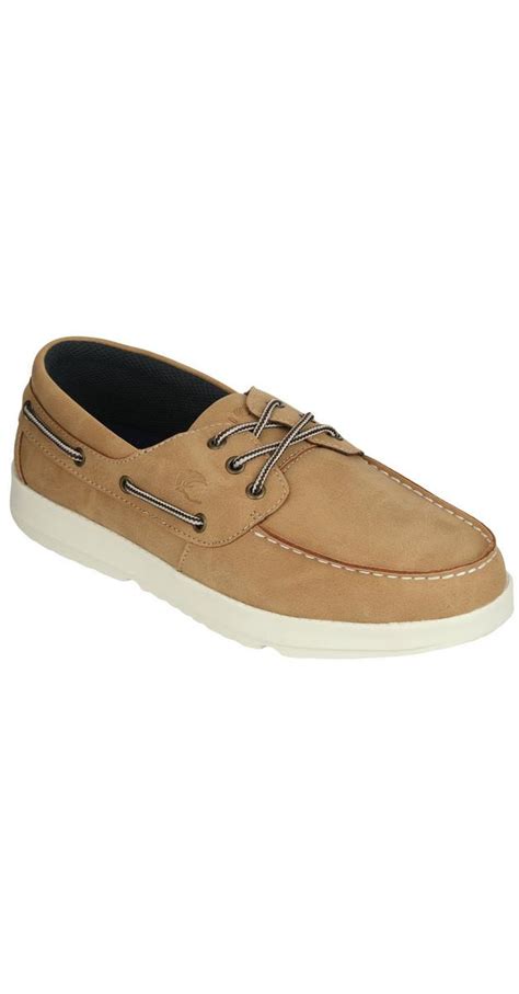 Men's Faux leather Boat Shoes - Tan | Burkes Outlet