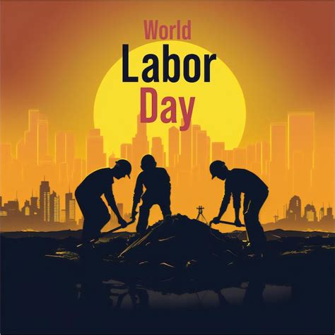 Premium Psd World Labor Day