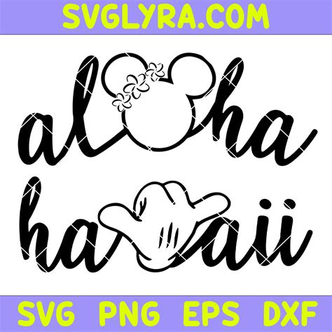 Mickey And Minnie Aloha Hawaii Svg Vacation Mode Svg Mickey Aviator