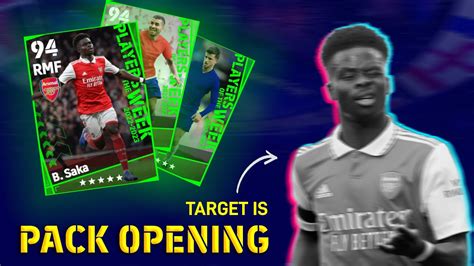 Potw Pack Opening Efootball Mobile Trick To Get B Saka