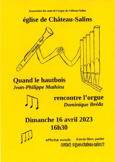 Concert Hautbois et Orgue Château Salins