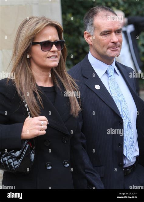 Tommy Gail Sheridan Leave Glasgow High Court Hi Res Stock Photography