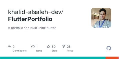 Github Khalid Alsaleh Dev Flutterportfolio A Portfolio App Built