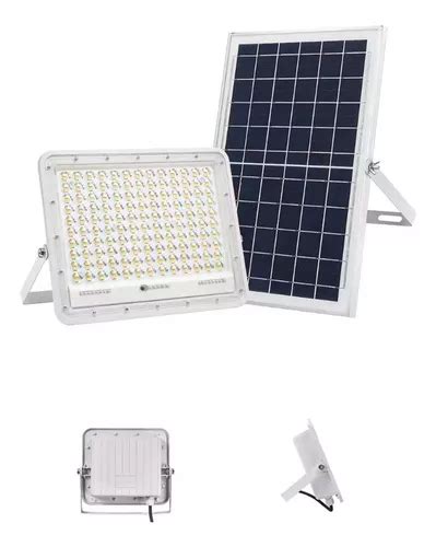 Reflector Solar 200w Potente Luz Blanca Panel Solarcontrol