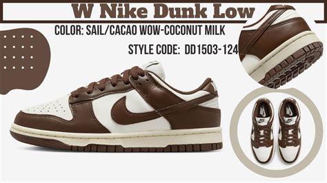 W Nike Dunk Low Sailcacao Wow Coconut Milk Dd1503 124 Arch Usa