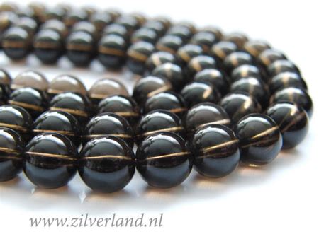 8mm Rookkwarts Edelstenen Kralen Zilverland Zilveren Sieraden