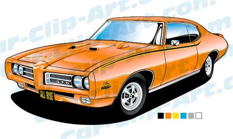 Pontiac Gto Judge Vector Art — Car Clip Pontiac Gto Pontiac Gto