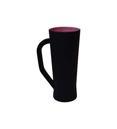 Caneca De Chopp Slim 400ml Preto Fosco Personalizada Personaliza