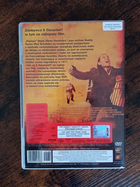 Francuski łącznik DVD Gene Hackman idealny stan Legionowo Kup