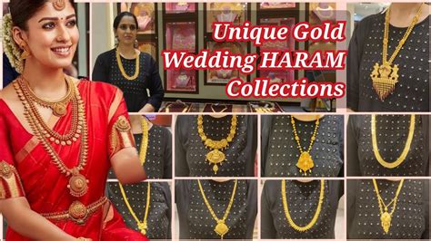 Tanishq Gold Wedding Haram Designs Unique Gold Haram Kasu Malai