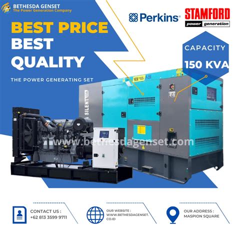 Jual Perkins 150 Kva Genset Silent 3 Phase Shopee Indonesia