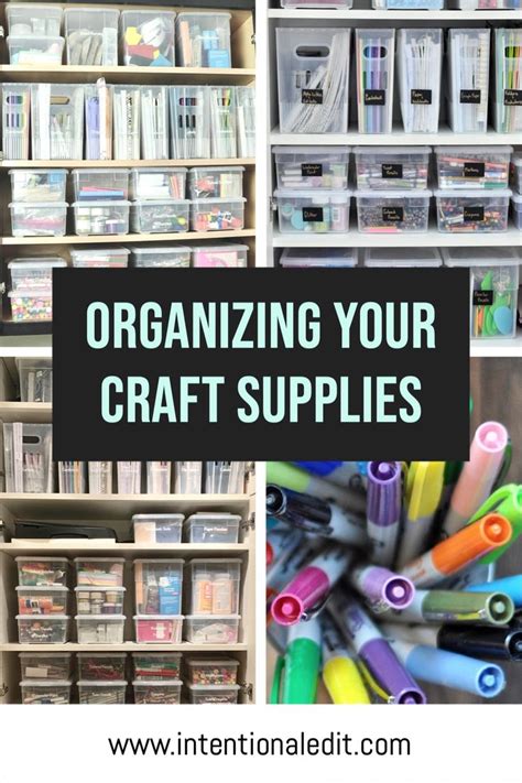 Organized Craft Closet Intentional Edit Organizing And All Things