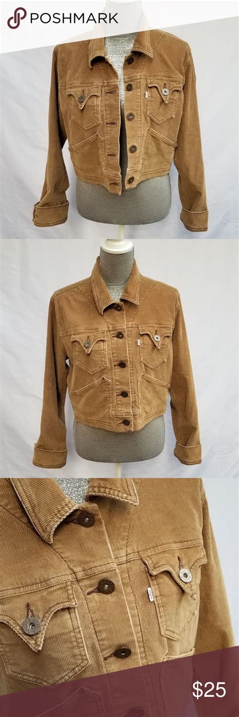 Levi Strauss Cropped Tan Corduroy Jacket | Corduroy jacket, Clothes design, How to wear