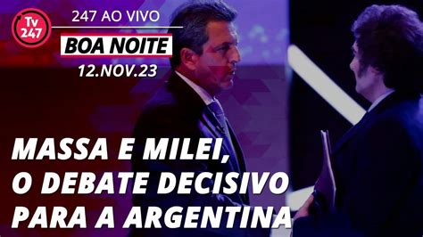 Boa Noite Aovivo Ltimo Debate Antes Do Turno Na Argentina