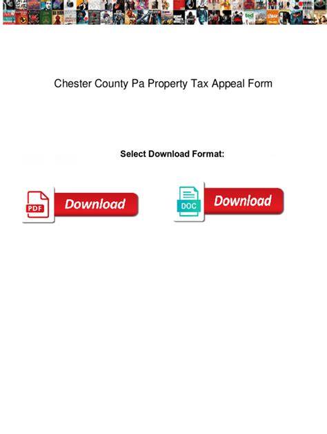 Fillable Online Chester County Pa Property Tax Appeal Form Chester