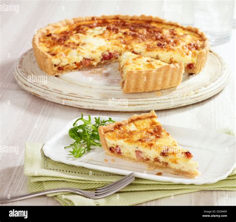 Quiche Garnish Hi Res Stock Photography And Images Alamy