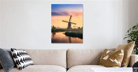 Nederlandse Windmolen Van Arda Acar Op Canvas Behang En Meer