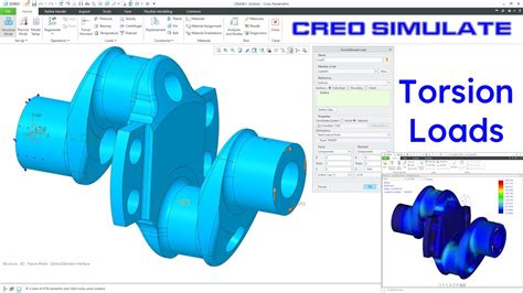 Creo Parametric Creo Simulate Torsion Loads Youtube