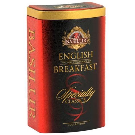 BASILUR English Breakfast Thé en feuilles noires finement coupées