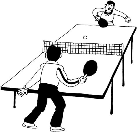 Desenho De Crian As Jogando Ping Pong Para Colorir Tudodesenhos