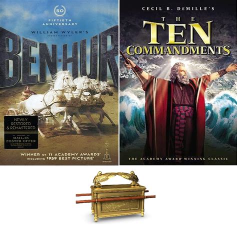 Ben Hur The Ten Commandments Charlton Heston Double Feature 2 DVD Set