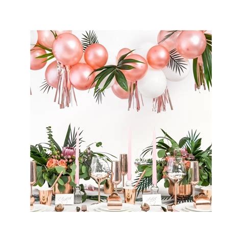 BALONY Metaliczne STRONG 23cm 10szt ROSEGOLD Pink Drink