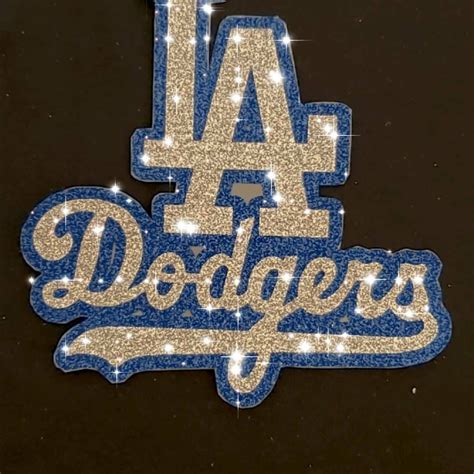 DODGERS Decal Sticker Glittery | Etsy