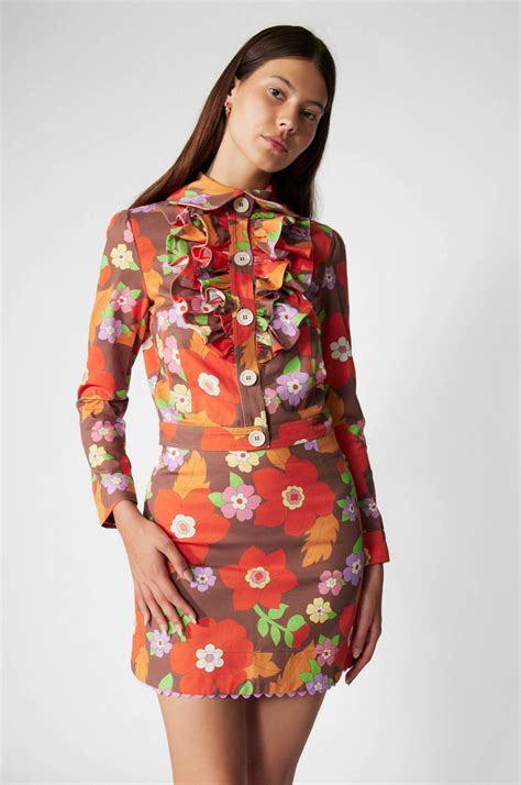 Veste Courte Psychedelic Orange Manoush