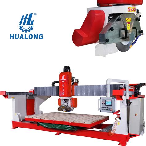 Hualong Stone Machinery Hlsq 650 Tile Cutter Siemens Bridge Saw 5 Axis