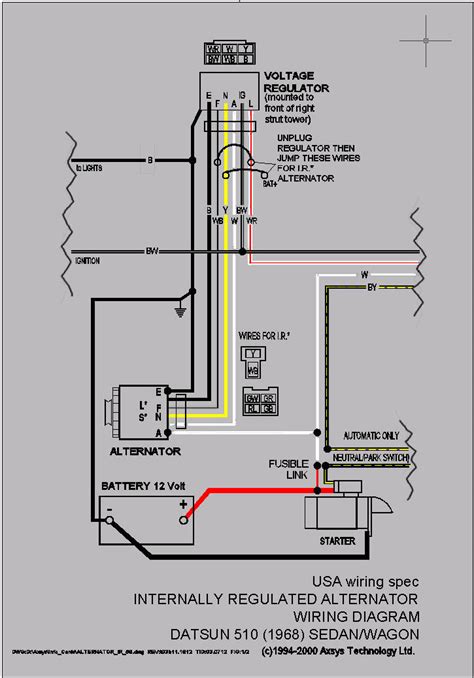 Ford Alternator Regulator Wiring Diagram