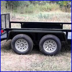 Steel 14 Gauge Diamond Tread Plate Tandem Axle Trailer Fenders 10 x 72 x 13 – New Gauge Steel